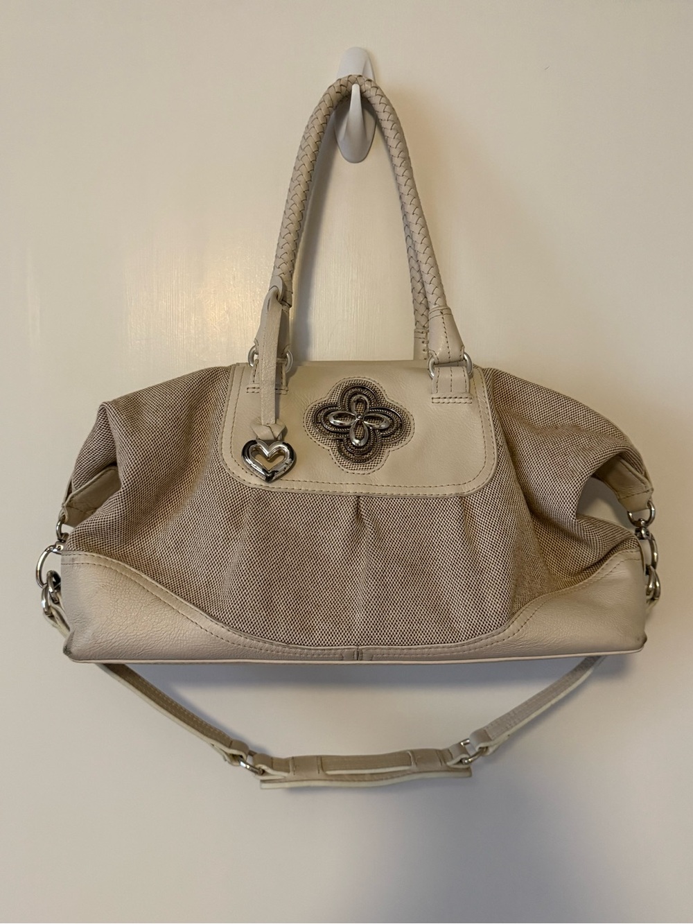 Brighton Purse Sanibel Canvas Leather